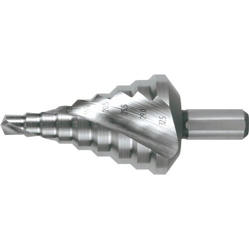 RUKO Stufenbohrer Bohrber.6,5-32,5mm HSS Spiralnut Z.2 Stufen 9 RUKO