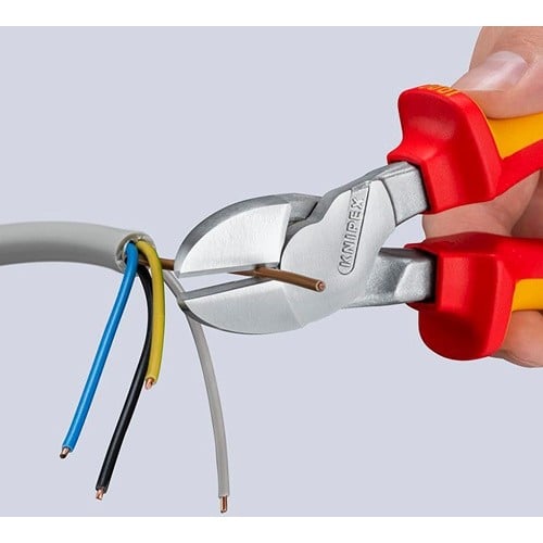 KNIPEX Kraftseitenschneider L.200mm VDE Form 0 m.Öse