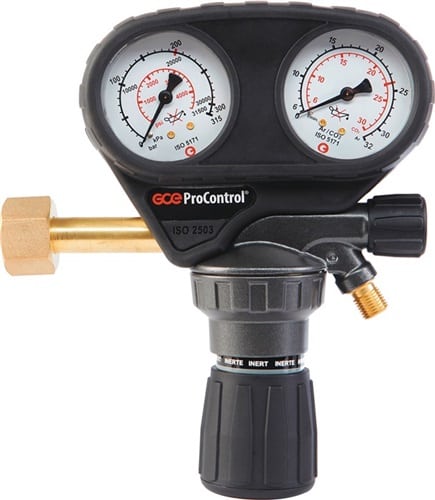 GCE Flaschendruckminderer ProControl Argon/CO₂ 200bar 1-stufig 30l/min GCE