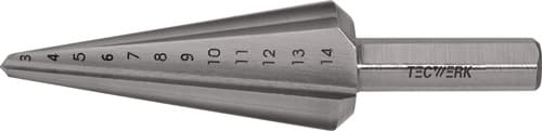 TECWERK Blechschälbohrer Bohrber.16-30,5mm HSS Gesamt-L.76mm Z.2 TECWERK
