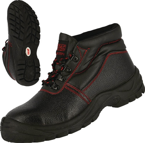 NITRAS Sicherheitsstiefel BASIC STEP MID Gr.46 schwarz S3 SRC EN20345 Volleder NITRAS