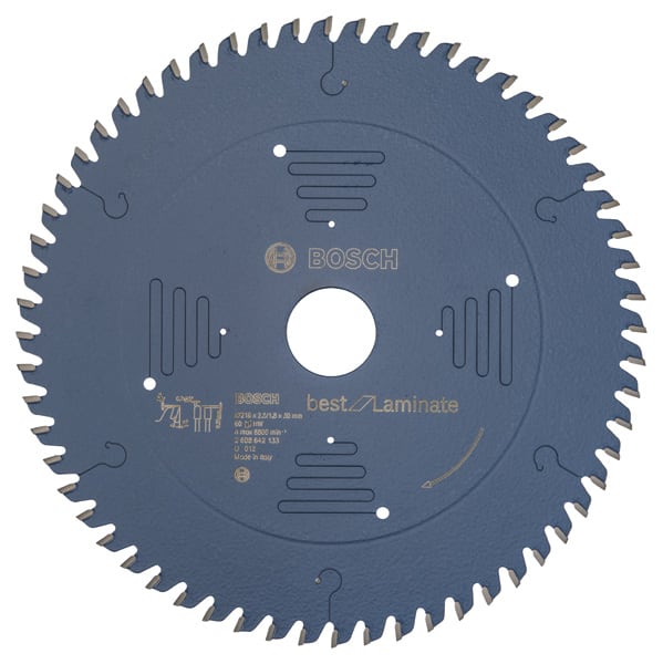 BOSCH Kreissägeblatt Best for Laminate, 216 x 30 x 2,5 mm, 60