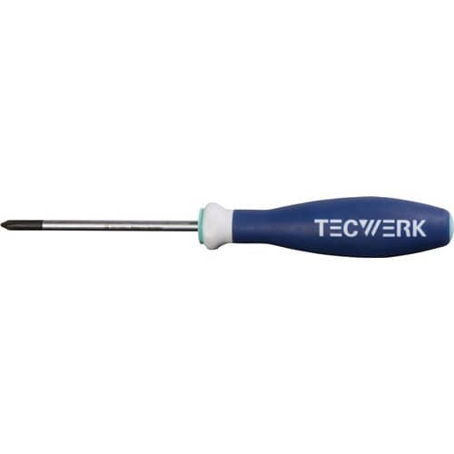 TECWERK Schraubendreher Gr.PH 1 Klingen-L.80mm 3K-Griff Rundkl.TECWERK
