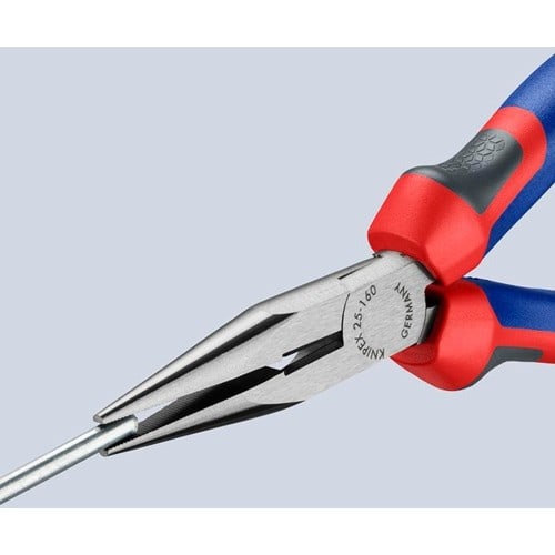 KNIPEX Flachrundzange L.160mm flach/rund ger.pol.Comfort-Griff KNIPEX