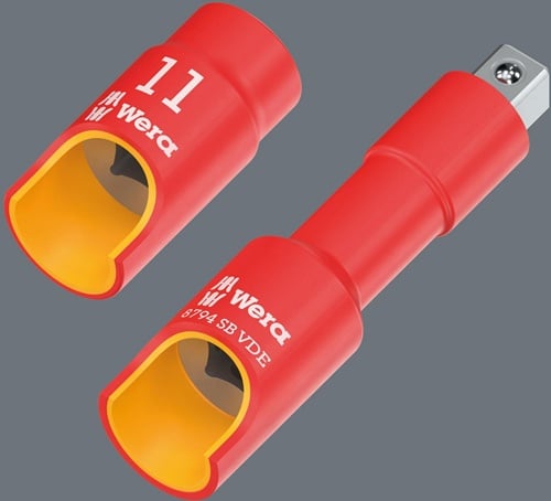 WERA Verl.8794 LB VDE 3/8 Zoll L.166mm Aussenvierkant/Innenvierkant WERA