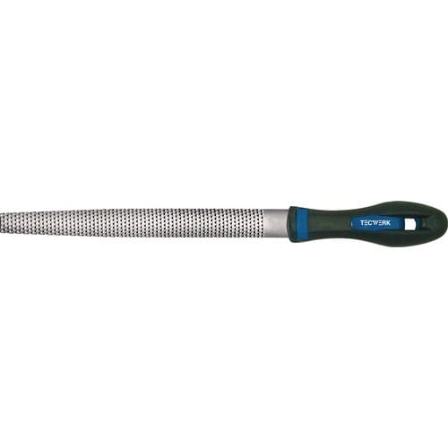 TECWERK Holzraspel DIN 7263 C L.250mm Q.25x7mm Hieb 2 halbrd.2K-Ergo TECWERK