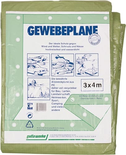 NOW Gewebeplane Multi Tarp B.4000xL.5000mm olivgrün G.100g/m²