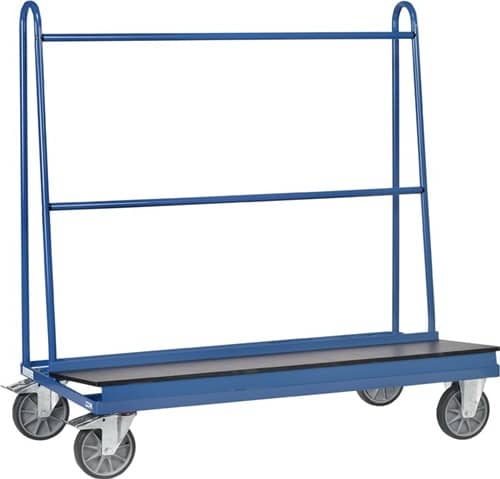 FETRA Plattenwagen eins.Ladefl.-L1500xB400mm STA brillantblau Trgf.500kg