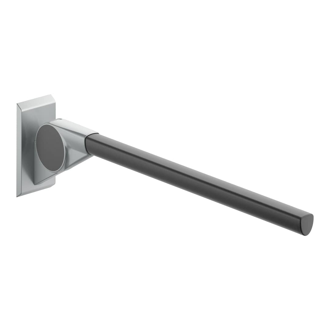 KWS Stützklappgriff mit Federbelastung Ergo A100 900mm Aluminiumgrau / Anthrazitgrau