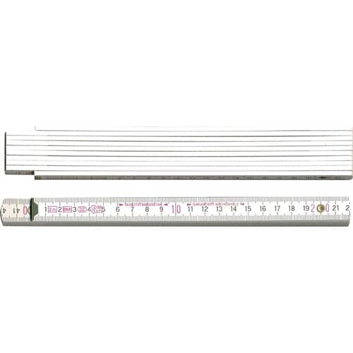 BMI Gliedermaßstab L.2m B.16mm mm/cm EG III Buche weiß BMI
