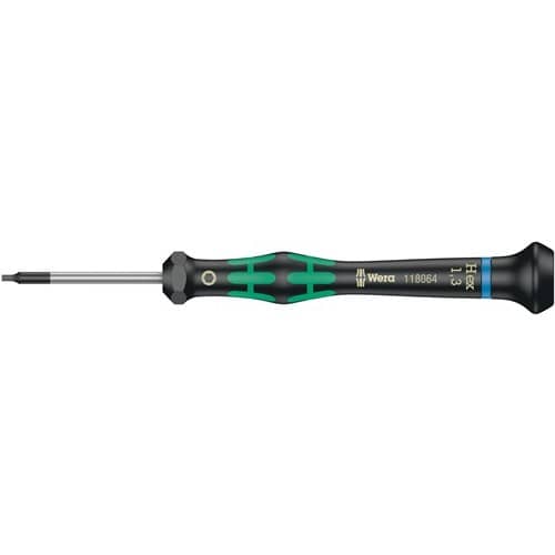 WERA Elektronik-Feinmechanik-Schraubendreher 2054 6-KT.1,3mm Klingen-L.40mm WERA