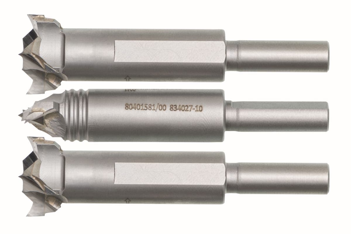 LAMELLO Cabineo Aggregat-Bohrer Set, HW, 3 Stück (RL/LL/RL), Ø15, Schaft Ø6/4.5mm, L 57.5mm, 136313