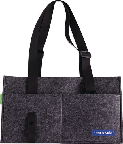MAGNETOPLAN Moderatorentasche 100%recyceltem PES H250xB450xT150mm MAGNETOPLAN