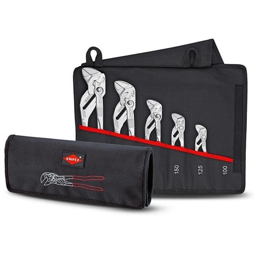 KNIPEX Zangenschlüsselset Inh.5-tlg.verchr.Rolltasche KNIPEX