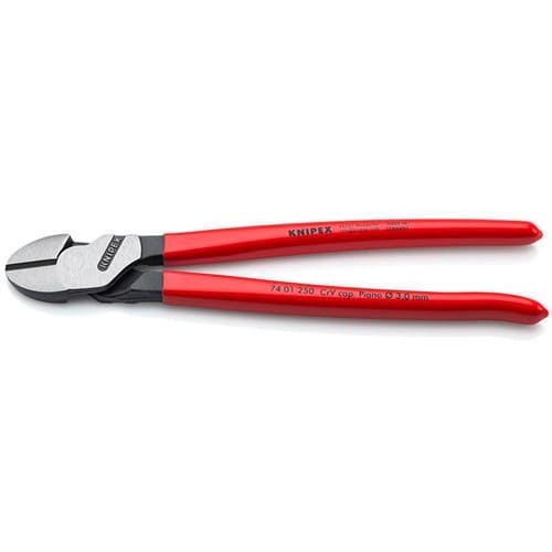 KNIPEX Kraftseitenschneider L.250mm pol.Form 0 Ku.-Überzug KNIPEX