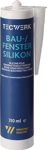 TECWERK Bau-/Fenstersilikon transp.310ml Kartusche TECWERK