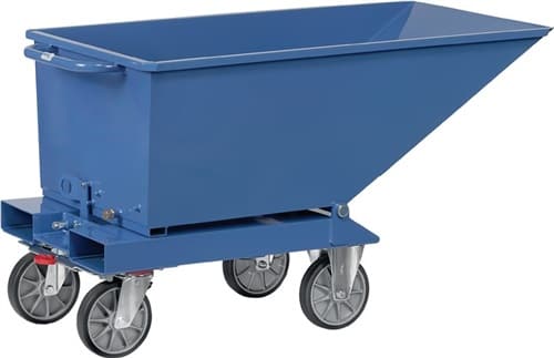 FETRA Muldenkipper Inh.250l L1359xB713xH780mm brillantblau o.Ablasshahn