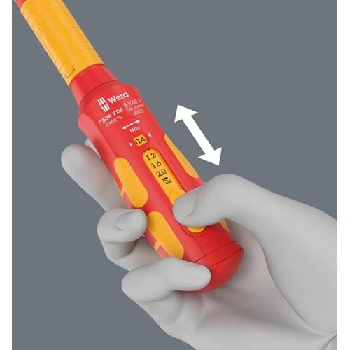 WERA Drehmomentschraubendreher 7508 VDE Kraftform Safe-Torque Speed 9mm WERA