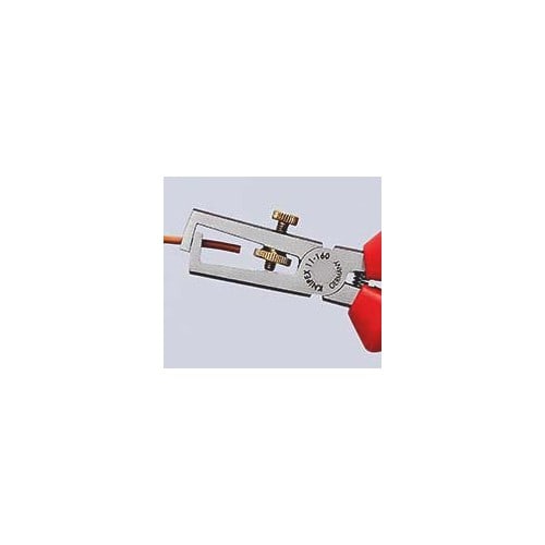 KNIPEX Abisolierzange L.160mm pol.Ku.-Überzug m.Öffnungsf.KNIPEX