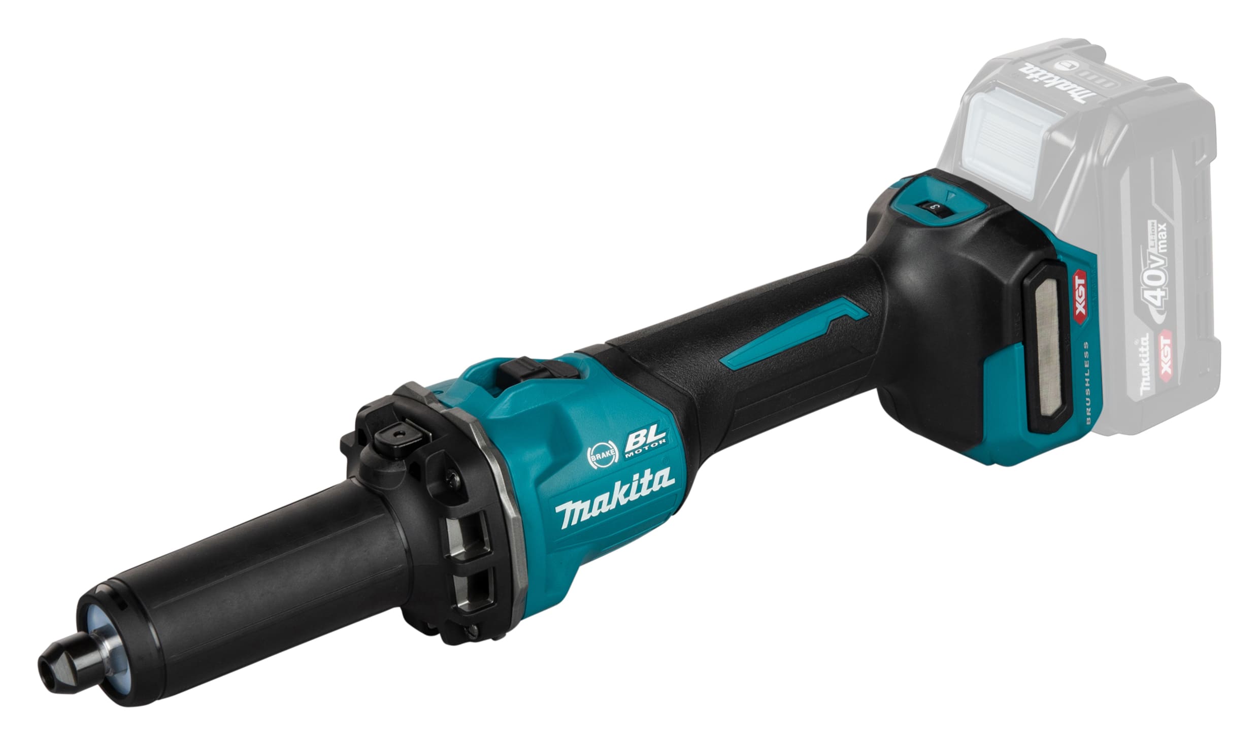 MAKITA Akku-Geradschleifer 40V ohne Akku und Ladegerät GD001GZ