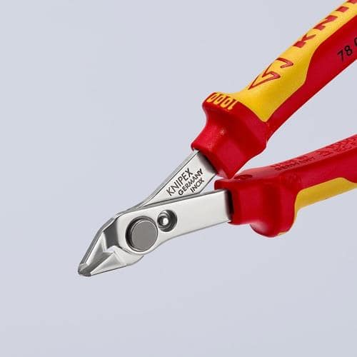KNIPEX Elektronikseitenschneider Electronic Super-Knips L.125mm Form 0 Facette nein VDE