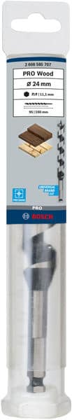 BOSCH Holzschlangenbohrer, Sechskant 24 x 95 x 160 mm, d 11,1 mm