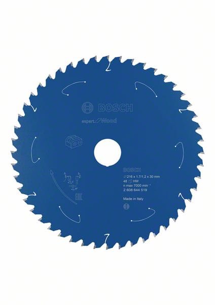 BOSCH Akku-Kreissägeblatt Expert for Wood, 216 x 1,7/1,2 x 30, 48 Zähne