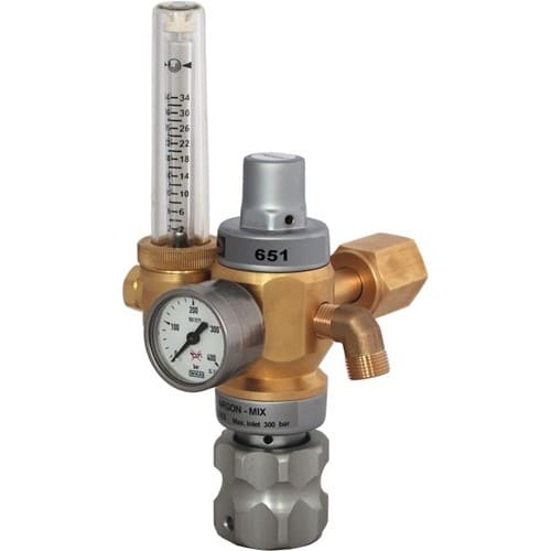 HARRIS Hochleistungsdruckminderer 651-30FLAR Argon/CO₂ 200bar W21,8x1/14 Zoll RH HARRIS