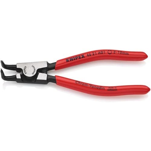 KNIPEX Außensicherungsringzange A 01 f.Wellen D.3-10mm 90Grad gew.pol.L.125mm KNIPEX