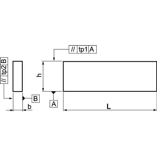 AMF Parallelunterlagenpaar DIN 6346P H8xB2,5xL63mm Superpräzision AMF