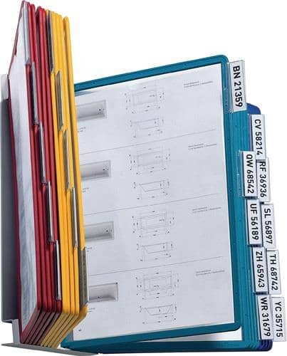 DURABLE Wandhalter 20 Sichttafeln m.Profilrahmenf.DURABLE