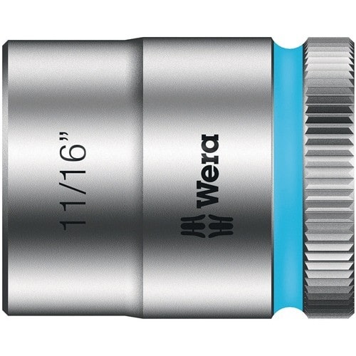 WERA Steckschlüsseleinsatz 8790 HMB Außen-6-kant SW11/16Zoll L.30mm Vierkant3/8Zoll
