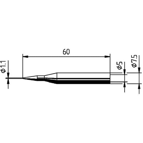 ERSA Lötspitze Serie 172 bleistiftspitz B.1,1mm 0172 BD/SB ERSA