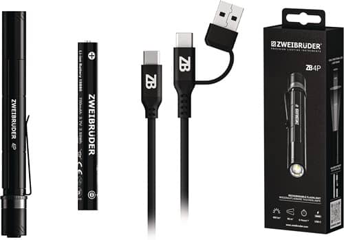 LED-Taschenlampe schwarz ZWEIBRÜDER
