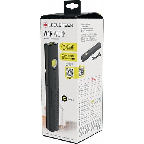 LEDLENSER Akkuhandleuchte W4R Work 3,7 V 760 mAh Li-ion Ladezeit 120 min LEDLENSER