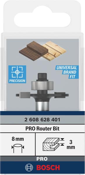 BOSCH Scheibennutfräser, 8 mm, D1 32 mm, L 3 mm, G 51 mm