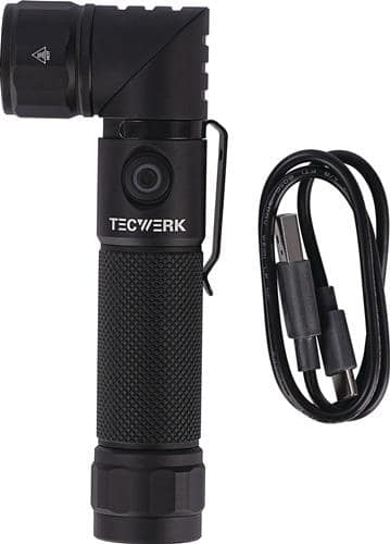 TECWERK LED-Taschenlampe 100-1000 lm Li-ion 180m blau/schwarz TECWERK