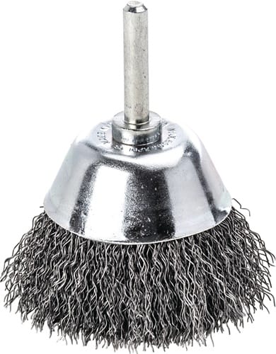 LESSMANN Rundbürste STB Schaft 6mm Drahtstärke 0,30mm Stahldraht STA 20mm