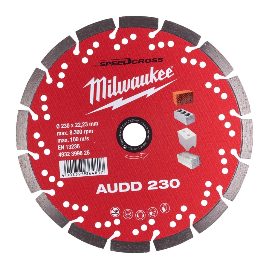 MILWAUKEE für abrasive Materialien Speedcross Diamanttrennscheibe AUDD 230 mm