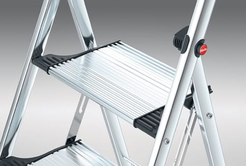 HAILO Klapptritt K100 Stufen 3 Plattform-H.730mm Alu.m.Anti-Rutsch-Riffelung HAILO
