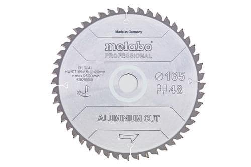METABO Kreissägeblatt D165xDicke1,2xBohrung20mm FZ/TR Z. 48 Spanwinkel 5Grad Metabo