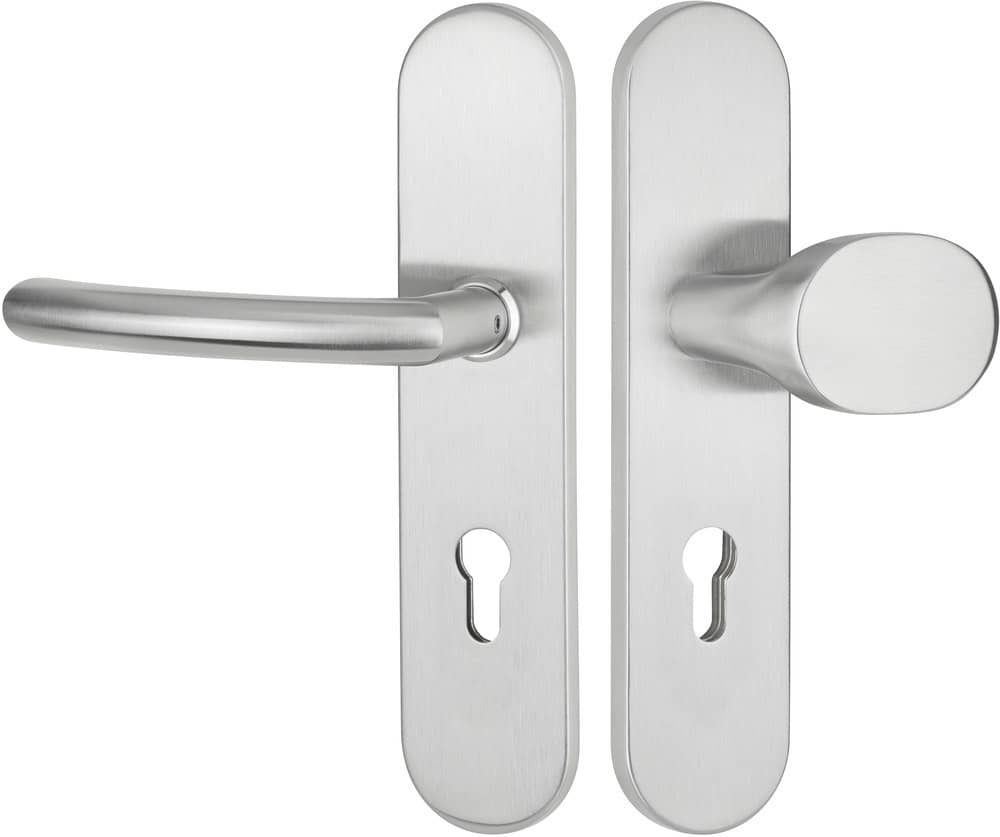 HERMAT Schutz-Wechselgarnitur mit Langschild BASIC 04 1804/2089.S/3128, Edelstahl