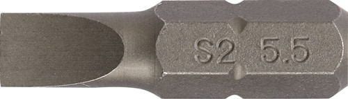 TECWERK Bit f.Schlitzschrauben 4,5mm L.25mm 1/4 Zoll C6,3 Schneidenstärke 0,6mm TECWERK