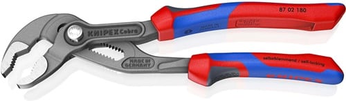 KNIPEX Wasserpumpenzange Cobra® L.180mm Spann-W.36mm pol.Mehrkomp.-Hülle KNIPEX