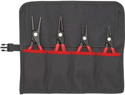 KNIPEX Präzisionssicherungsringzangensatz 4-tlg.in Rolltasche 12-60mm KNIPEX