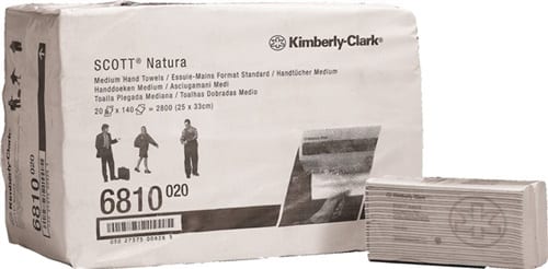 Handtuch Hostess™ NATURA™ 6810 2-lagig weiß L.ca.330 mmxB.ca.250 mm passend für 9000 469 672 20 Päckchen x 140 Tücher SCOTT