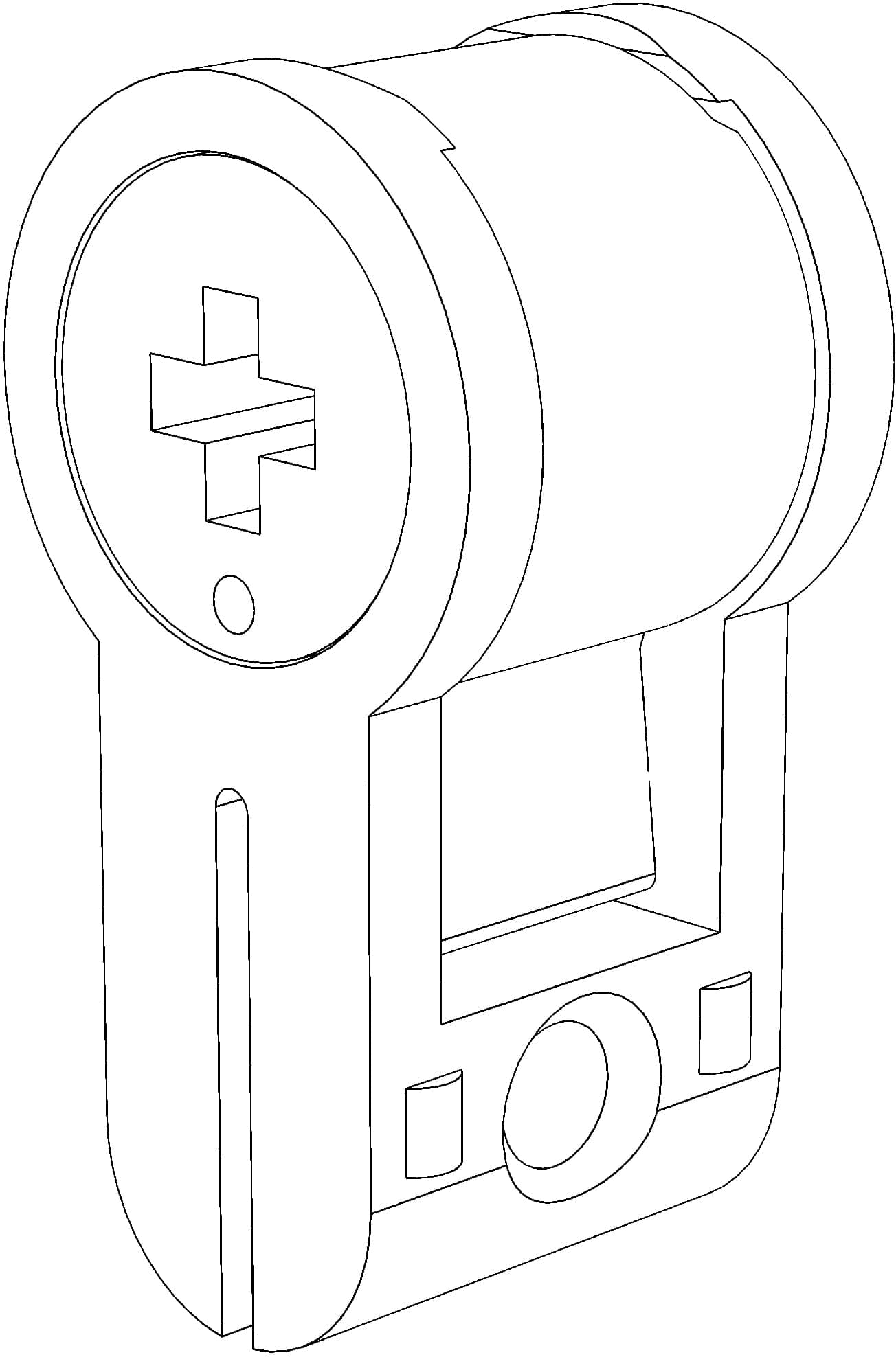 WINKHAUS T-ZYLINDERFÜLLSTÜCK DREHBAR ROT,
