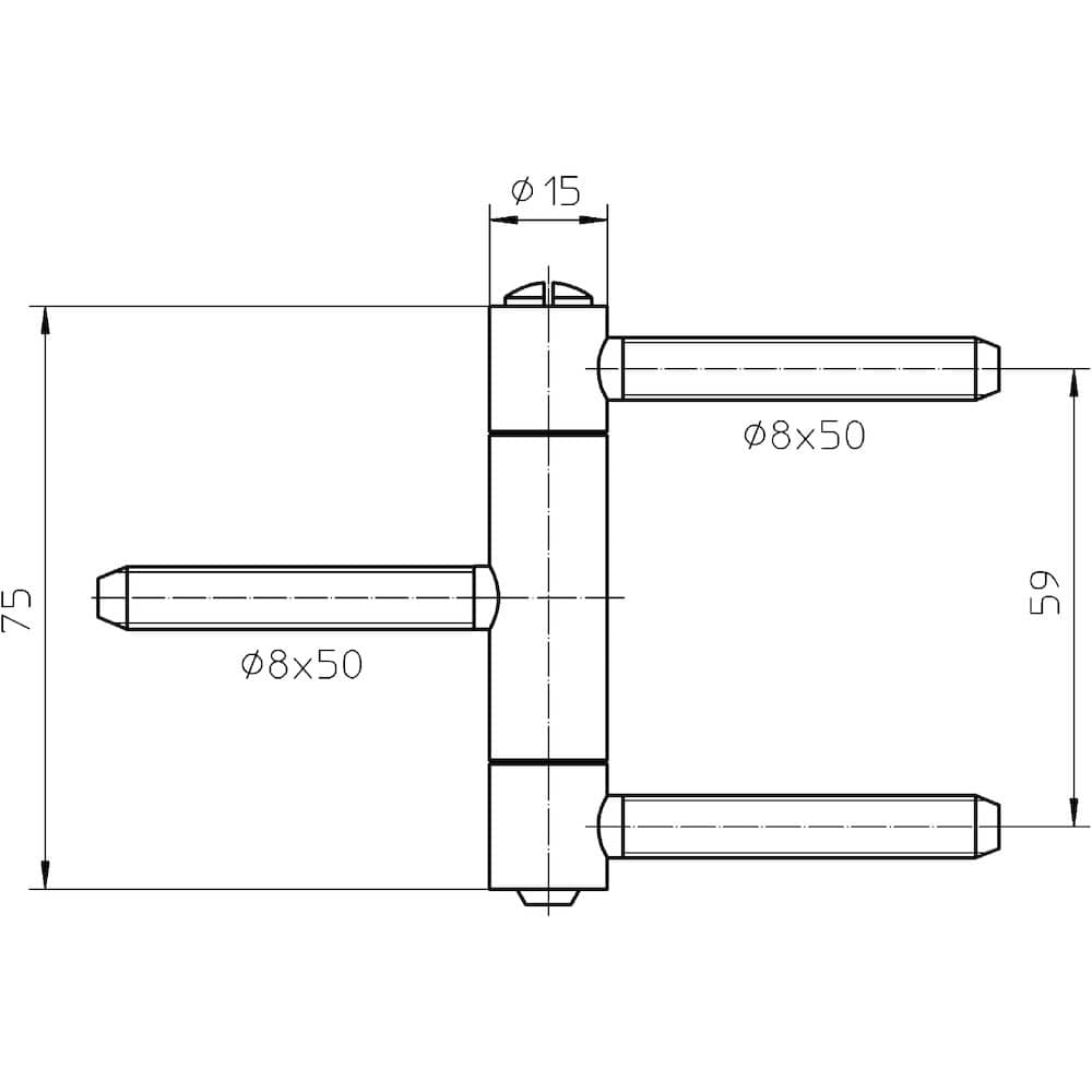 SIMONSWERK Einbohrband BAKA® C2-15 WF,