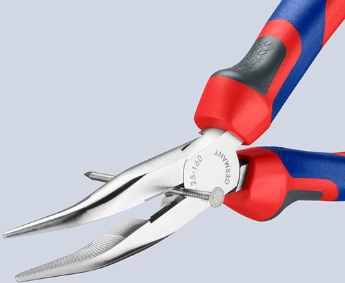 KNIPEX Flachrundzange L.160mm flachrund 40Grad gew.Comfort-Griff KNIPEX