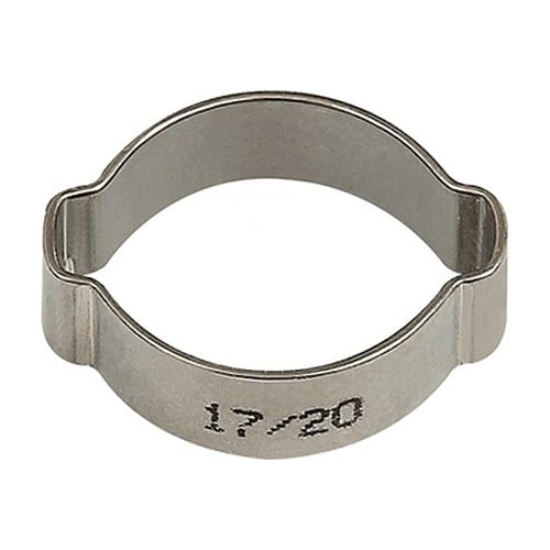 RIEGLER Schlauchklemme 2-Ohr VA 1.4301 (W4) Spannber.11-13mm 50St./Beutel RIEGLER
